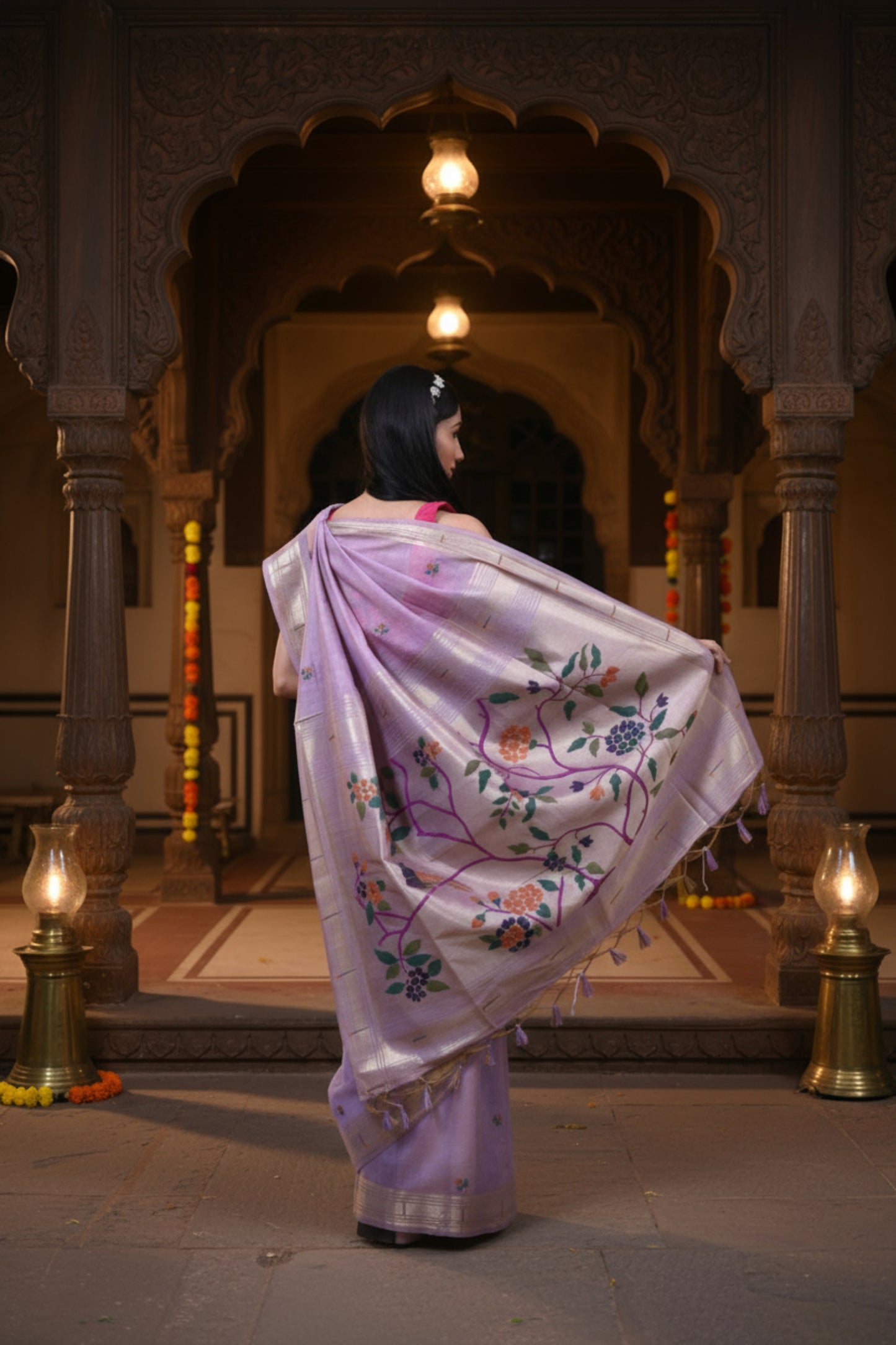 AAYAT PAITHANI LAVENDER