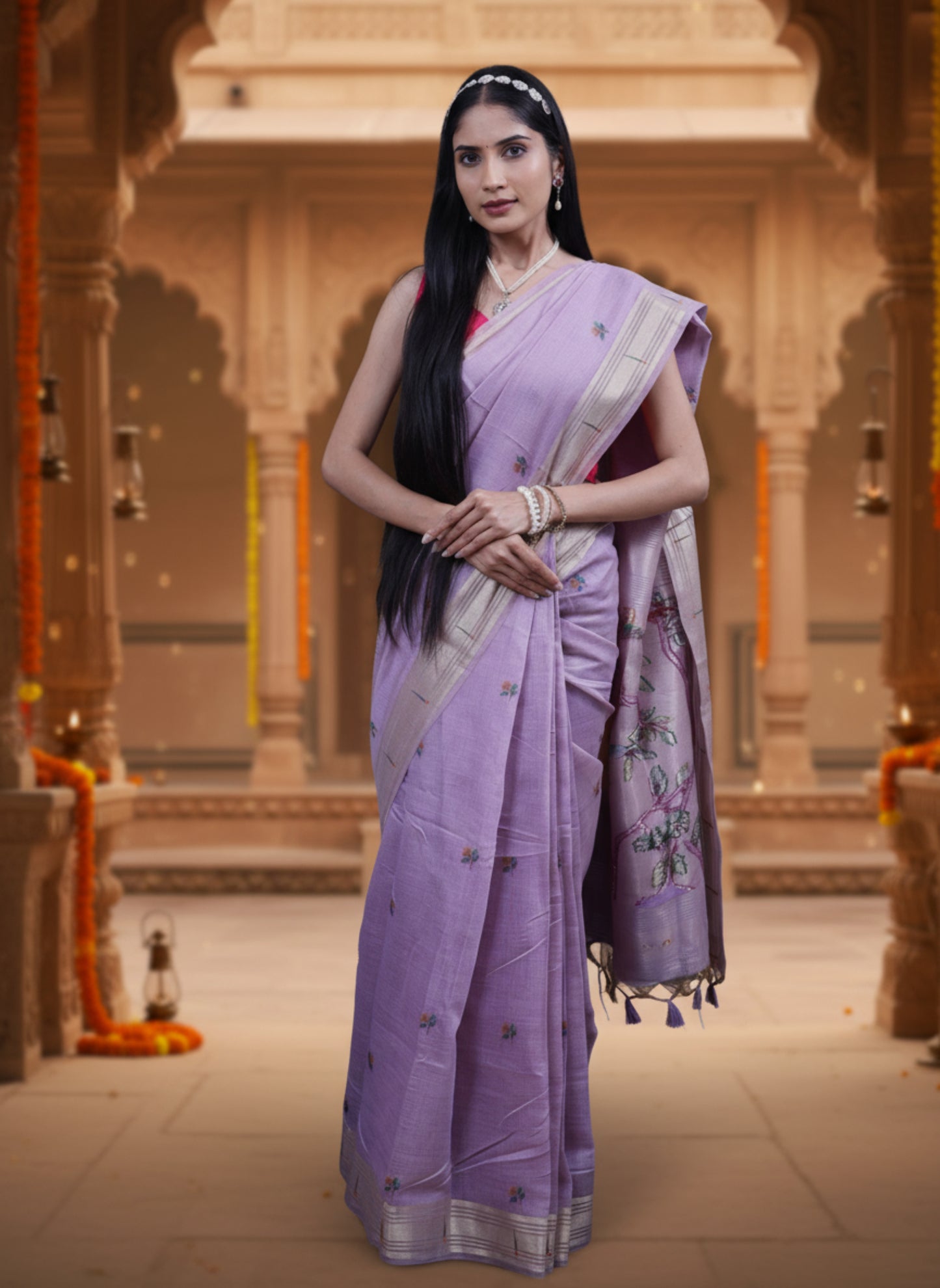 AAYAT PAITHANI LAVENDER