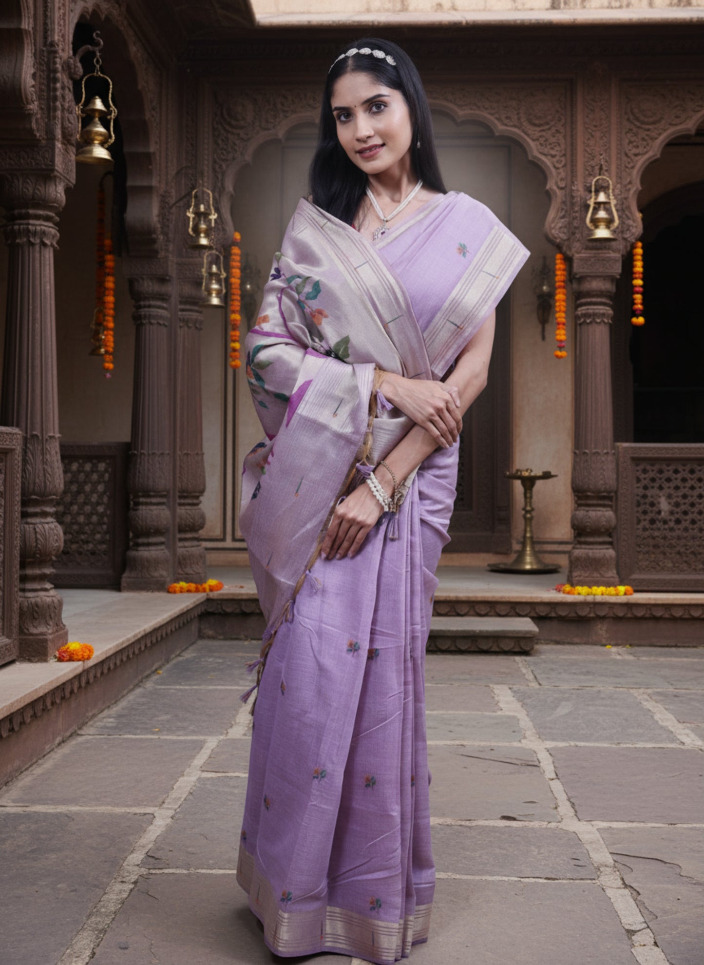 AAYAT PAITHANI LAVENDER